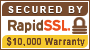 This site is secured using RapidSSL
